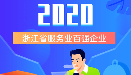 祝贺我司荣登2020浙江省服务业百强第45位